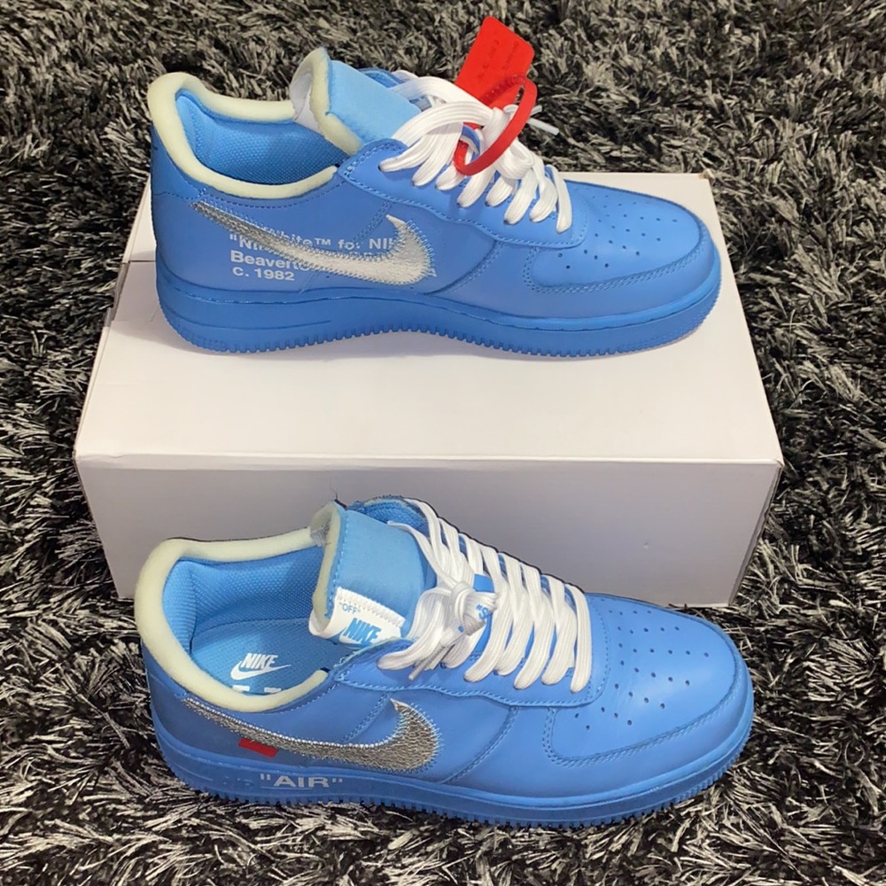 Nike Off White Air Force 1 - University Blue